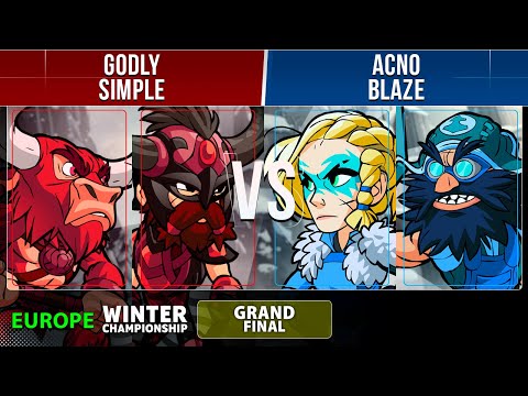 Godly & simpLe VS Acno? & Blaze - GRAND FINAL - EU - Brawlhalla Winter Championship 2022