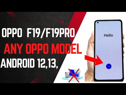 OPPO F19/F19s/F19Pro+5G || FRP Unlock ANDROID 13 Without Computer Pc- 100% Working in 2024