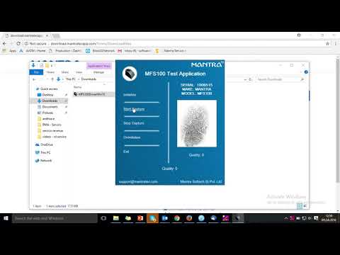 Mantra MFS 100 Finger Print Scanner - STQC Certified