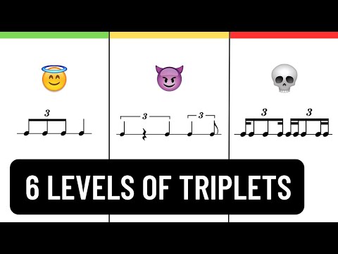 6 Levels of Triplets - Sight Reading Exercises