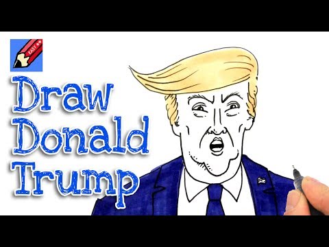 How to draw President Trump Real Easy - Step by step
