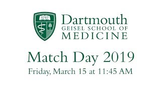 Match Day 2019 - Geisel School of Medicine at Dartmouth
