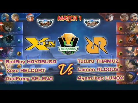 RRQ Vs XCN - Match 1 - IESPL TBOF MATCHDAY 21 - MOBILE LEGENDS BANG BANG
