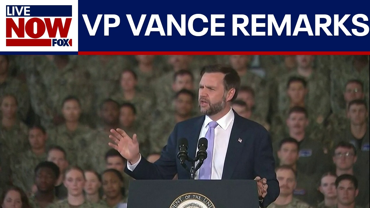 VP Vance delivers remarks to troops in VA Beach