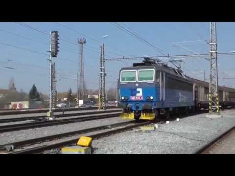 363.048-0 ČD Cargo odjíždí z olomouckého přednádraží do výluky
