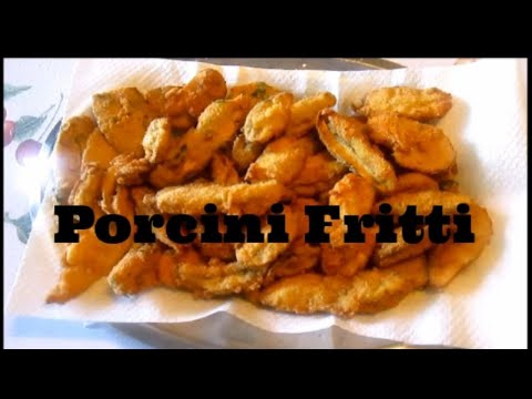 Funghi PORCINI FRITTI/RICETTA funghi PORCINI FRITTI/FRITTURA DI PORCINI/HOW TO MAKE /Heidi Factotum