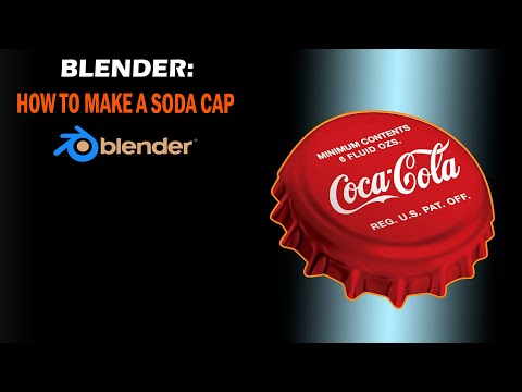 Blender Tutorial   How to Make A Bottle Cap