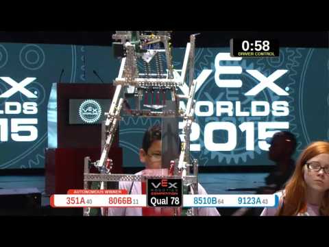 2015 VRC-MS Oppo Q78 -  (351A 8510B) 84-Opportunity Div-VRC Middle School-VEX Worlds 2015