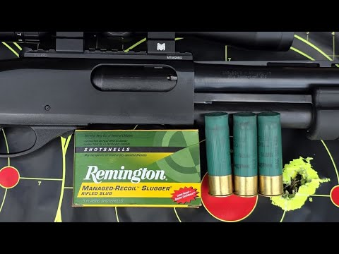 Not Great... Remington Slugger Managed Recoil 2-3/4" 1oz Slug Test W/ 870 & Improved Cylinder Choke
