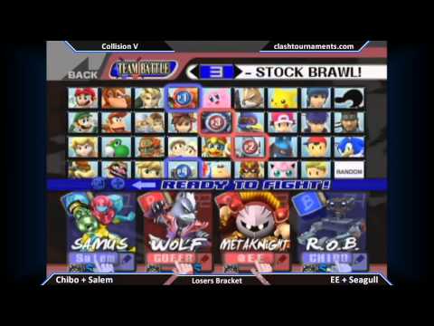 Collision V - Chibo + Salem vs EE + Seagull - Losers Semis - SSBB