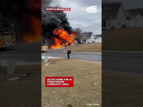 Active house fire in Forestbrook community Sunday afternoon