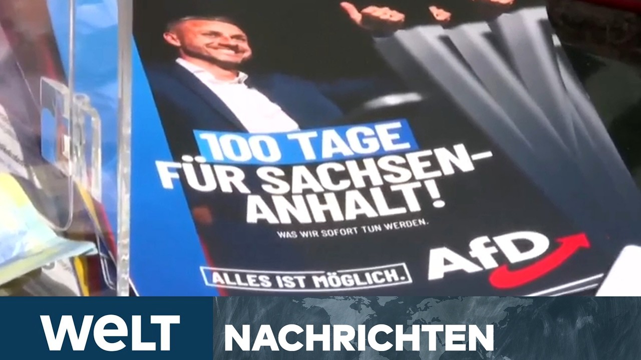 SACHSEN-ANHALT: AFD vor Triumph! CDU vor Desaster! Deutschland blickt auf Landtagswahl I WELT STREAM