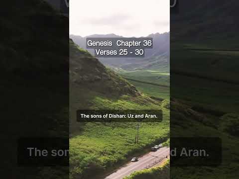 Genesis   Chapter 36, Verses 25 - 30 #bookofgenesis #genesis36  #quotes #motivation