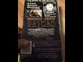 Batman 1989 Vhs Review Version 1 1st Copy