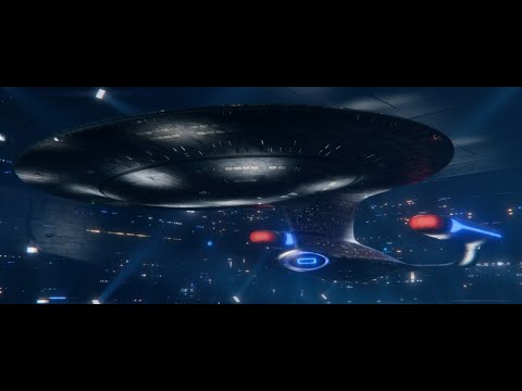Enterprise D Leaves Hanger 12 - Star Trek Picard Season 3 Episode 9