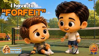 "TO FORFEIT" means...??? 🎾🎾Slow Easy English Listening & Speaking Learn English (A2)