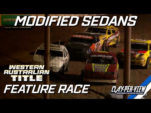 Modified Sedans | Western Australian Title 2024/25 - Carnarvon - 22nd Feb 2025 | Clay-Per-View