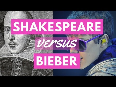 ジャスティン・ビーバーとウィリアム・シェイクスピアで英語を学ぶ (Learn English with Justin Bieber and William Shakespeare)