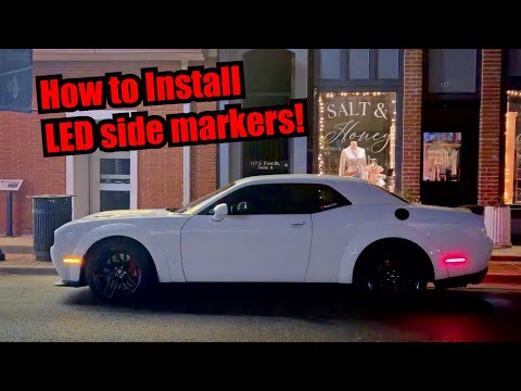 How to install smoked LED side marker lights in a Scat Pack Widebody Challenger!