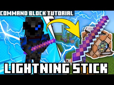 Hiro - Lightning Stick in Minecraft Bedrock | Command Blocks Tutorial