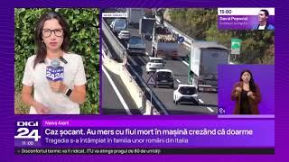 O familie de români din Italia a condus 100 de km cu fiul decedat în mașină, crezând că doarme