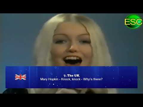 Eurovision 1970: My top 12