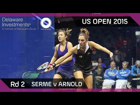Squash: Delaware Investments US Open 2015 - Rd 2 Highlights - Serme v Arnold