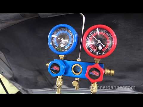 A/C Leak Testing Using Compressed Air, Soap and Water (any car)