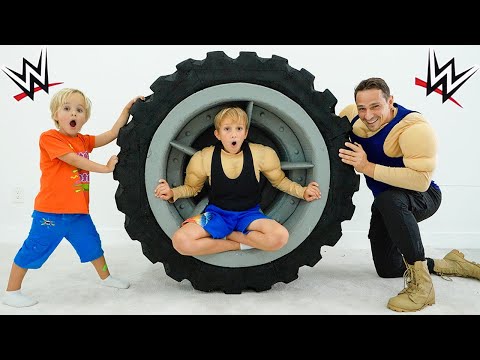 Vlad dan Chris ingin menjadi kuat seperti bintang WWE