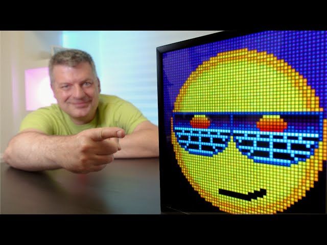 Vídeo relacionado con Pantalla Divoom Pixoo-64 WiFi Pixel Art con un Panel LED de 64x64, decoración de iluminación única con Control de aplicación