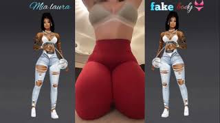 Mia Laura fake body? Pretty Face | Big Bank Tiktok Challenge - #shorts #bigbank #tiktok