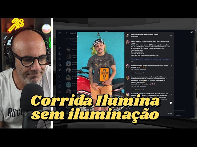 CORRIDA NOTURNA CHEIA DE PROBLEMAS em CURITIBA