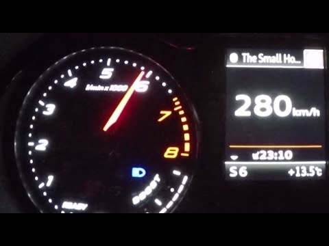 2015 Audi RS3 Sportback 0-100 kmh kph 0-60 mph Tachovideo Beschleunigung Acceleration