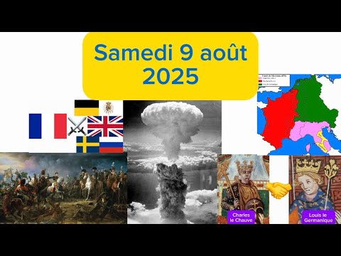 Les 3 flashbacks du 9 août 2025 ! 📅⏳ #histoire #culturegenerale #1jour3flashbacks