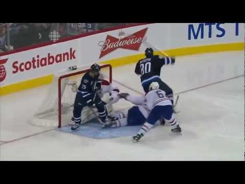 NHL Face-Off: Winnipeg Jets First Goal of the Season vs Montreal -CBC
