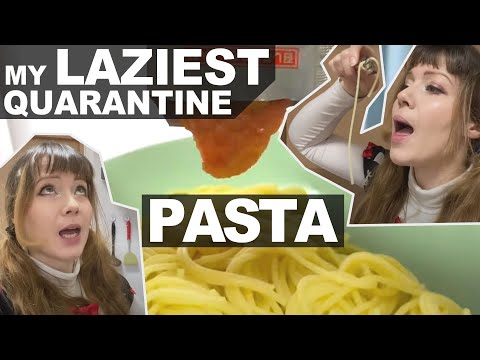 キャシーの怠惰なクッキング。たらこパスタ (Cathy's Lazy Quarantine Cooking: Tarako Pasta)