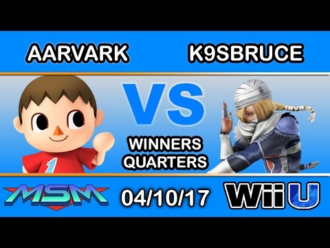 MSM 93 - BSD | Aarvark (Villager) Vs. LH | K9sBruce (Sheik) Winners Quarters - Smash Wii U