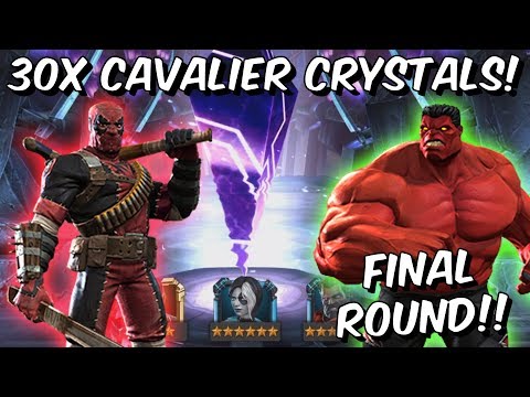 30x 6 Star Cavalier Crystal Opening! - FINAL ROUND!!! - 13k Likes! - Marvel Contest of Champions