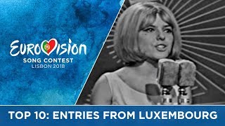 TOP 10: Entries from Luxembourg at the Eurovision Song Contest