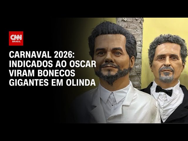 Carnaval de Olinda ganha novos bonecos gigantes de Wagner Moura e Kleber Mendonça | LIVE CNN