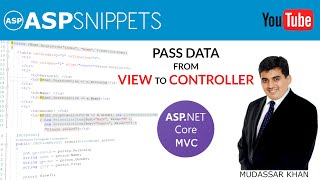 Pass (Get) data from View to Controller in ASP.Net Core MVC