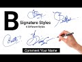 ✔️ B Signature Tutorial | B Signature Style | B Signature Design | B Signature