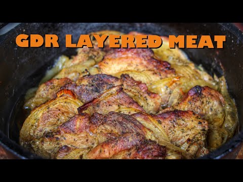 EAST GERMAN LAYERED MEAT - GDR DUTCH OVEN RECIPE - 0815BBQ - International