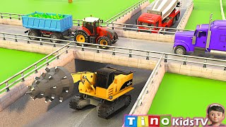Download lagu Road Header and Wheel Loader Build Massive Overpass | Construction Truck Simulation mp3