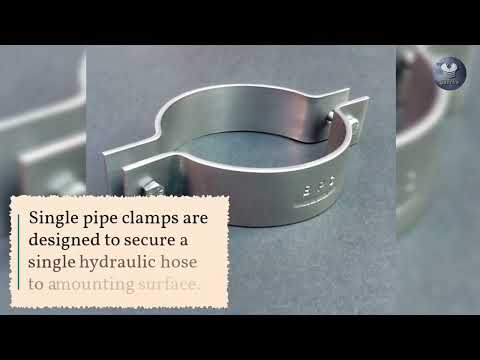 Part of a video titled Hydraulic Hose Clamps Guide #fitting #hose #clamps #guide ... - YouTube