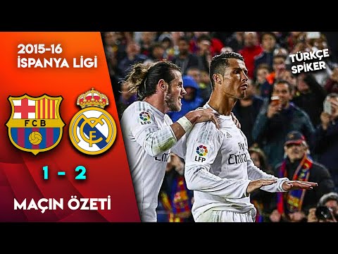 Barcelona 1-2 Real Madrid | MUHTEŞEM GERİ DÖNÜŞ! 2015-16 La Liga - Türkçe Spiker