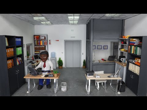 How to make a miniature office set, Complete tutorial