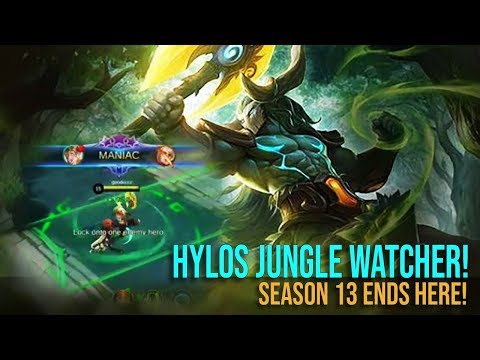 SEASON 13 ENDS HERE! HYLOS JUNGLE WATCHER SKILL EFFECTS AND GAMEPLAY! - ML LATEST UPDATE 2019!