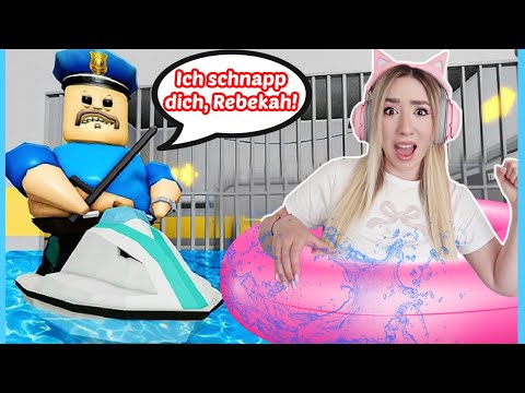 Schwimme niemals mit POLIZIST Barry im WATER BARRY'S PRISON RUN roblox für 24 Stunden in URLAUB