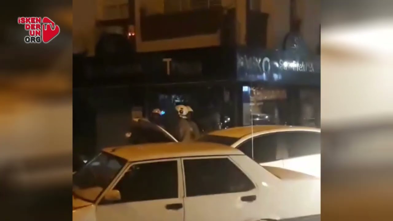 İskenderun’da gece saatlerinde kavşakta kaza…
